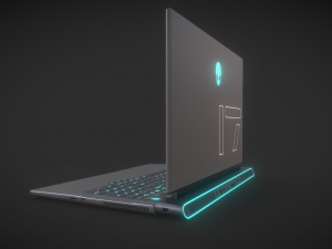 Dell Alienware M17 Gaming Laptop - Unleash Your Gaming Potential Modelo 3D