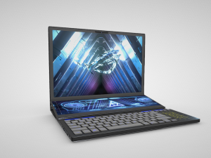 ROG Zephyrus Duo 16 2023 GX650 - Unleash Dual-Screen Gaming Mastery 3D Модель