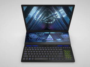 ROG Zephyrus Duo 16 2023 GX650 - Unleash Dual-Screen Gaming Mastery 3D Model