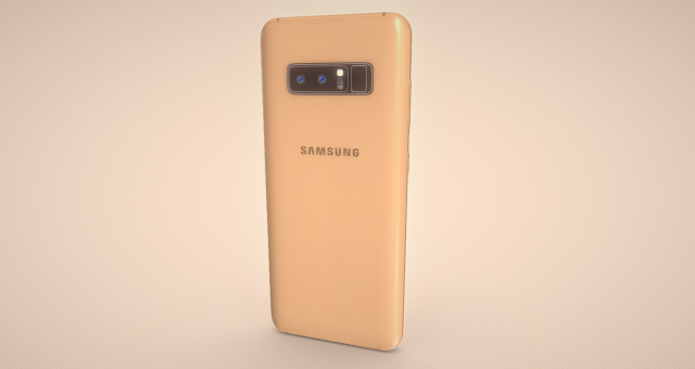 Samsung Galaxy Note 8 Mobile - Power and Productivity in Your Palm 3D Модель .c4d .max .obj .3ds .fbx .stl .blend 