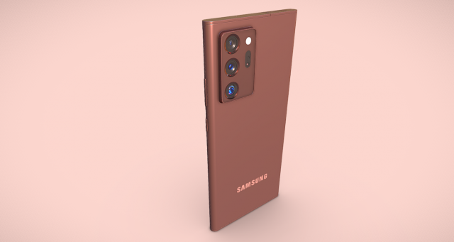 Samsung Galaxy Note 20 5G Mobile Phone - Unleash Your Potential 3D Модель .c4d .max .obj .3ds .fbx .stl .blend 