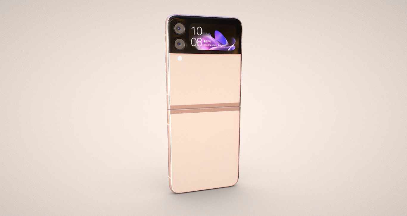 Samsung Galaxy Z Flip 3 - Unfold the Future of Mobile Technology 3D Model .c4d .max .obj .3ds .fbx .stl .blend 