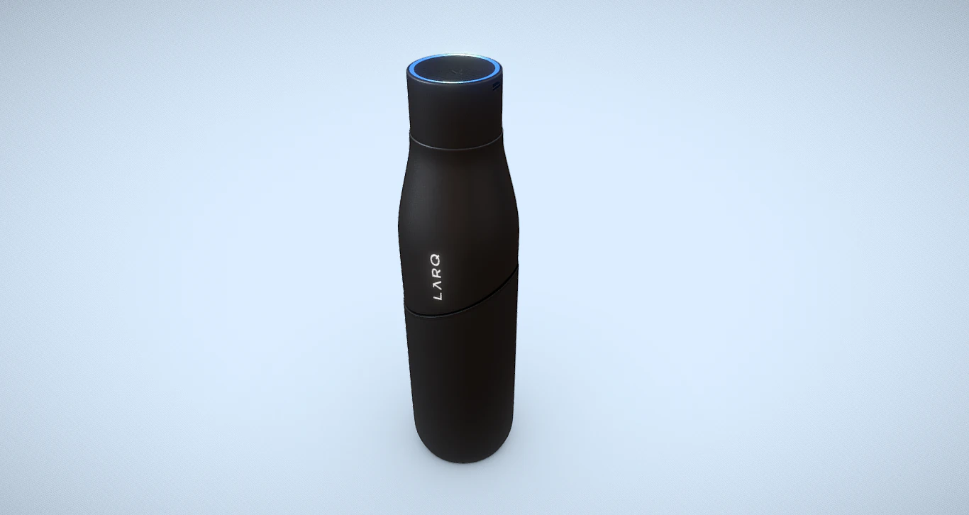 Larq Water Bottle - Purify Your Hydration Experience 3D Model .c4d .max .obj .3ds .fbx .stl .blend 