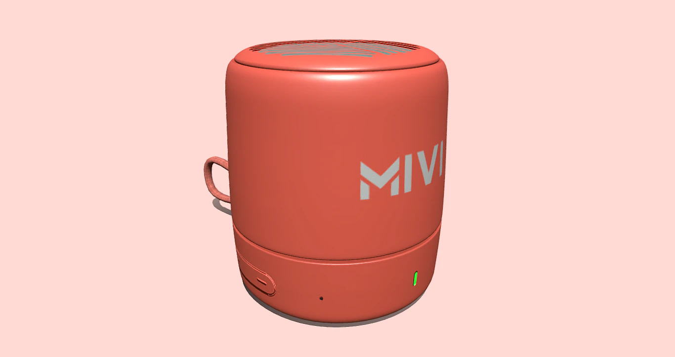 Mivi Bluetooth Speaker - Elevate Your Music Experience 3D Model .c4d .max .obj .3ds .fbx .stl .blend 