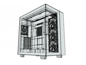Gabinete de PC para jogos definitivo - Eleve sua experi&ecirc;ncia de jogo Modelo 3D