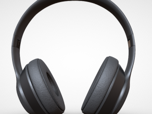 Unleash Your Sound with Beats Wireless Headphones Black 3D Model