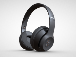 Unleash Your Sound with Beats Wireless Headphones Black 3D Model