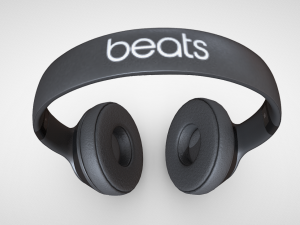 Unleash Your Sound with Beats Wireless Headphones Black 3D Model