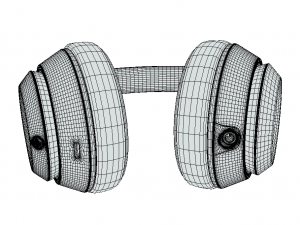 Unleash Your Sound with Beats Wireless Headphones Black 3D Model