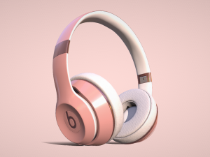 Unleash Your Sound with Beats Wireless Headphones Pink 3D मॉडल