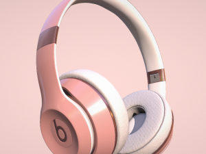 Unleash Your Sound with Beats Wireless Headphones Pink 3D Model