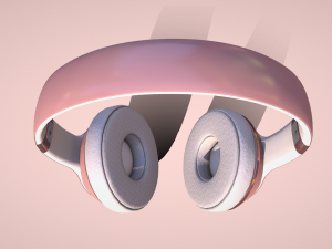 Unleash Your Sound with Beats Wireless Headphones Pink 3D Model