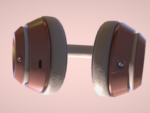 Unleash Your Sound with Beats Wireless Headphones Pink 3D Model