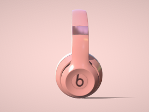 Unleash Your Sound with Beats Wireless Headphones Pink 3D Model