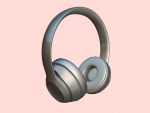 Unleash Your Sound with Beats Wireless Headphones Pink 3D Model