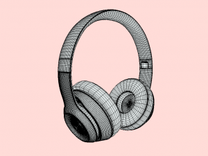 Unleash Your Sound with Beats Wireless Headphones Pink 3D Model
