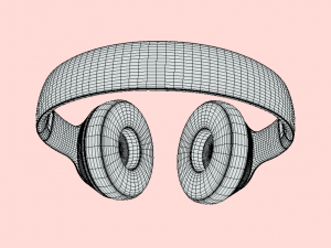 Unleash Your Sound with Beats Wireless Headphones Pink 3D Model