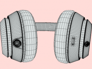 Unleash Your Sound with Beats Wireless Headphones Pink 3D Model