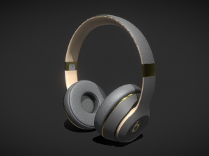 Unleash Your Sound with Beats Wireless Headphones Yellow 3D 模型