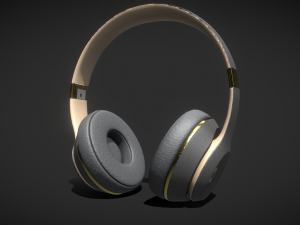 Unleash Your Sound with Beats Wireless Headphones Yellow 3D 模型