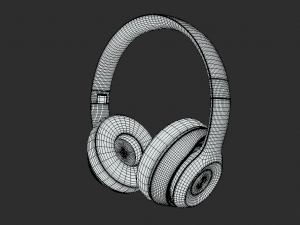 Unleash Your Sound with Beats Wireless Headphones Yellow 3D 模型