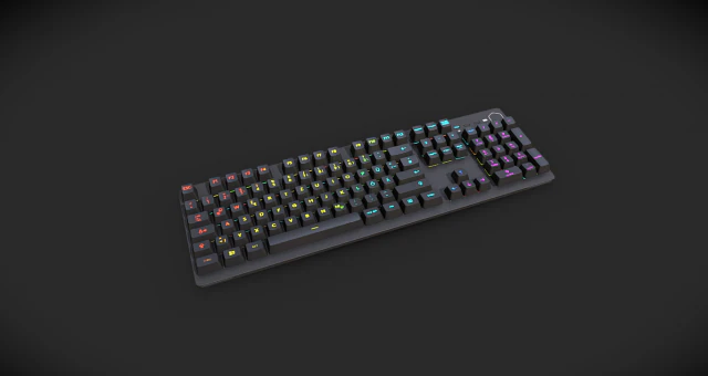 Cooler Master CK352 Gaming Keyboard - Dominate Your Gameplay with Precision 3D Model .c4d .max .obj .3ds .fbx .stl .blend 