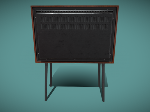Vintage Retro Standing Cabinet TV - Nostalgic Entertainment in Style 3Dモデル