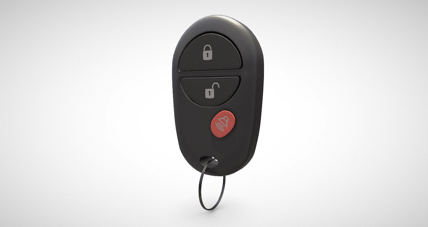 Smart Car Key - Unlock Convenience and Security on the Go 3D Model .c4d .max .obj .3ds .fbx .stl .blend