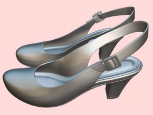 LoveBites Womens High Heels - Make a Bold Statement with Lips Design Modelo 3D