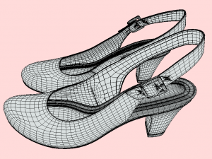 LoveBites Womens High Heels - Make a Bold Statement with Lips Design Modelo 3D