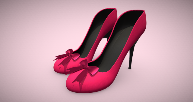 Gift Bows Womens High Heel Sandals - Elevate Your Look with Elegant Charm Modèle 3D .c4d .max .obj .3ds .fbx .stl .blend 