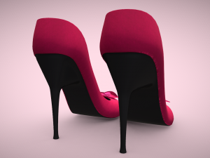 Gift Bows Womens High Heel Sandals - Elevate Your Look with Elegant Charm Modèle 3D