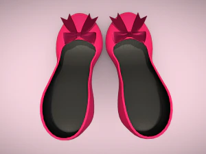Gift Bows Womens High Heel Sandals - Elevate Your Look with Elegant Charm 3D Model