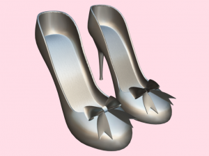 Gift Bows Womens High Heel Sandals - Elevate Your Look with Elegant Charm Modèle 3D