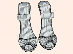 Womens High Heels - Elevate Your Style with Confidence and Glamour 3D-Modell