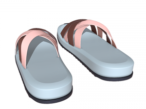 Embrace Comfort and Style with Womens Slippers Flip Flops 3Dモデル