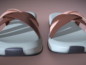 Abrace o conforto e o estilo com chinelos femininos Modelo 3D