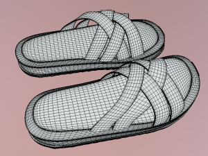 Embrace Comfort and Style with Womens Slippers Flip Flops 3Dモデル
