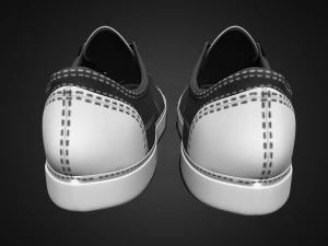 T&ecirc;nis preto cl&aacute;ssico estilo atemporal para todas as ocasi&otilde;es Modelo 3D