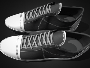 Classic Black Sneakers Timeless Style for Every Occasion Modèle 3D