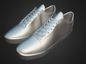 T&ecirc;nis preto cl&aacute;ssico estilo atemporal para todas as ocasi&otilde;es Modelo 3D