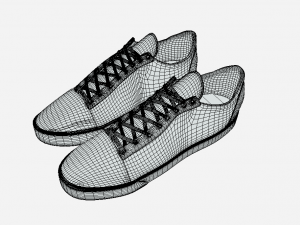 Step Out in Style Red Sneakers for Every Occasion Modèle 3D