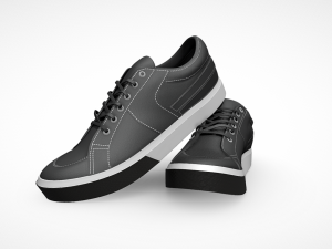 Classic Black Sneakers Timeless Style for Every Wardrobe Model 3D