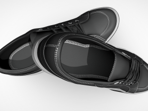 Classic Black Sneakers Timeless Style for Every Wardrobe Model 3D