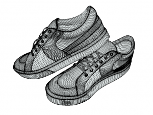 Classic Black Sneakers Timeless Style for Every Wardrobe Model 3D