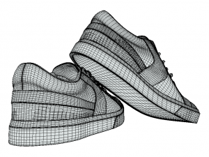 Classic Black Sneakers Timeless Style for Every Wardrobe Model 3D