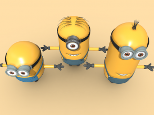 Join the Fun with Minions Gang s Kevin Stuart Bob Model 3D