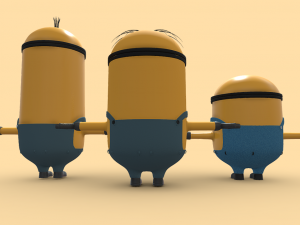 Join the Fun with Minions Gang s Kevin Stuart Bob Model 3D