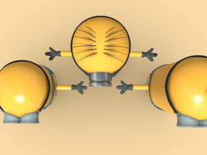 Join the Fun with Minions Gang s Kevin Stuart Bob Model 3D
