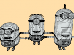 Join the Fun with Minions Gang s Kevin Stuart Bob Model 3D